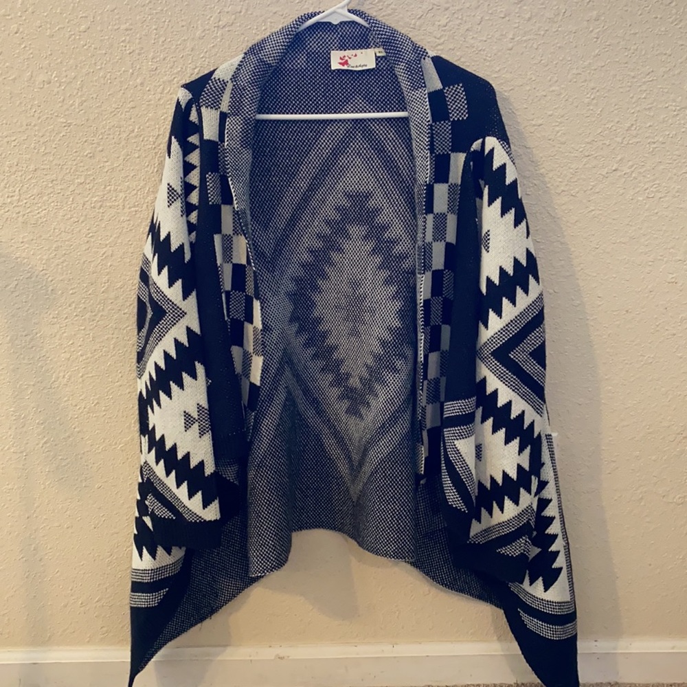 Knit Cardigan Geometric design - Picture 6 of 7